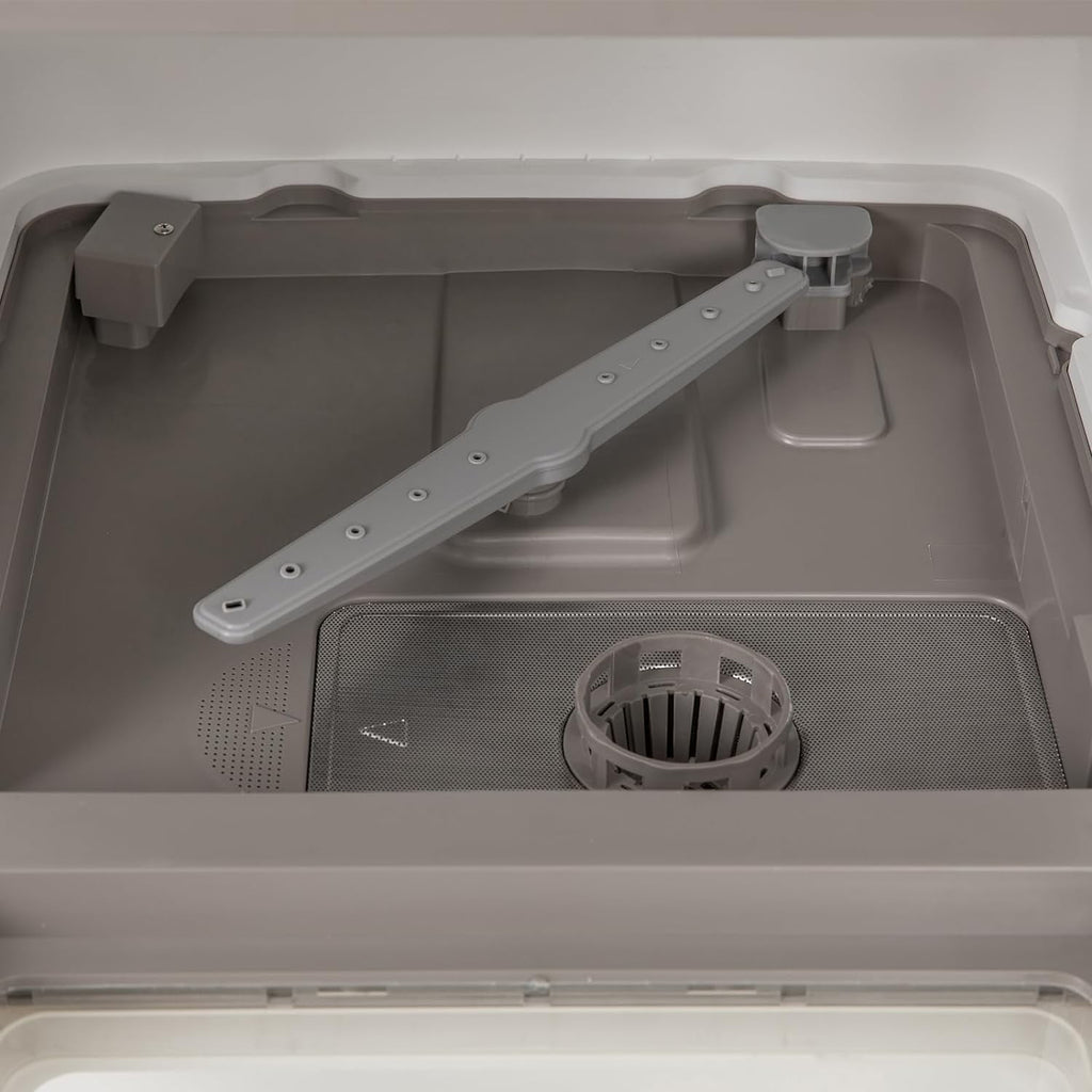 Countertop Dishwasher, White Portable Dishwasher with Water Tank 4 Washing Programs, 158°F High-Temperature Disinfection,  360° Spraying Dishwasher for RVs, Apartments, Dormitories,Home Kitchen