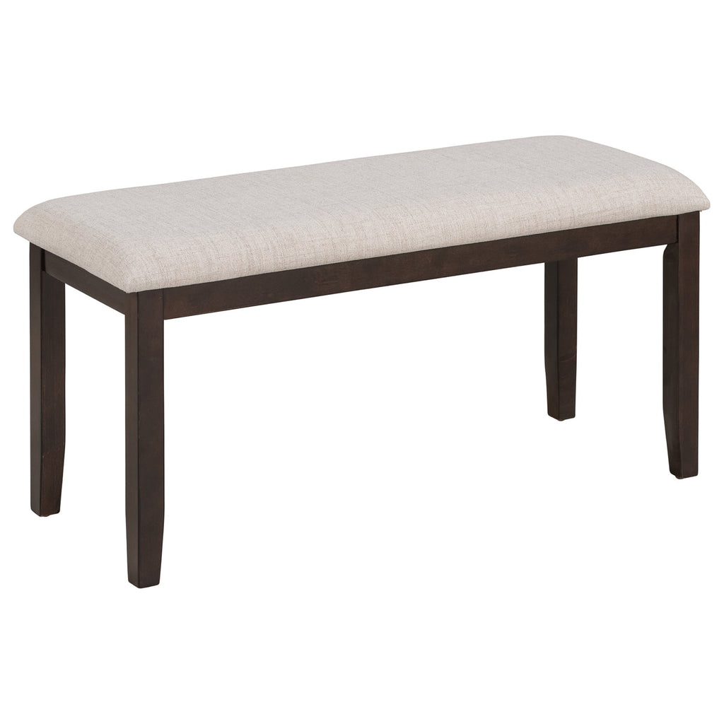 Harper & Bright Designs Dining Table Set for 6 with Bench Rectangular Table and 4 Upholstered Chairs for Kitchen, Gary