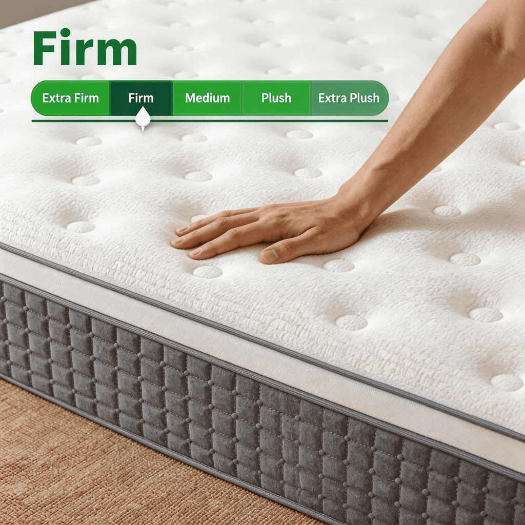 NightyNight 12 Queen Size Firm Hybrid Mattress in a Box with Cooling Gel Memory Foam, Motion Isolation & Temperature Regulation
