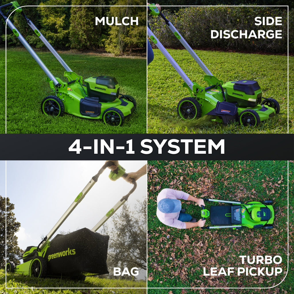 Greenworks 60V 21” Self-Propelled Lawn Mower with (2) 5.0 Ah Batteries & Rapid Charger 2546202