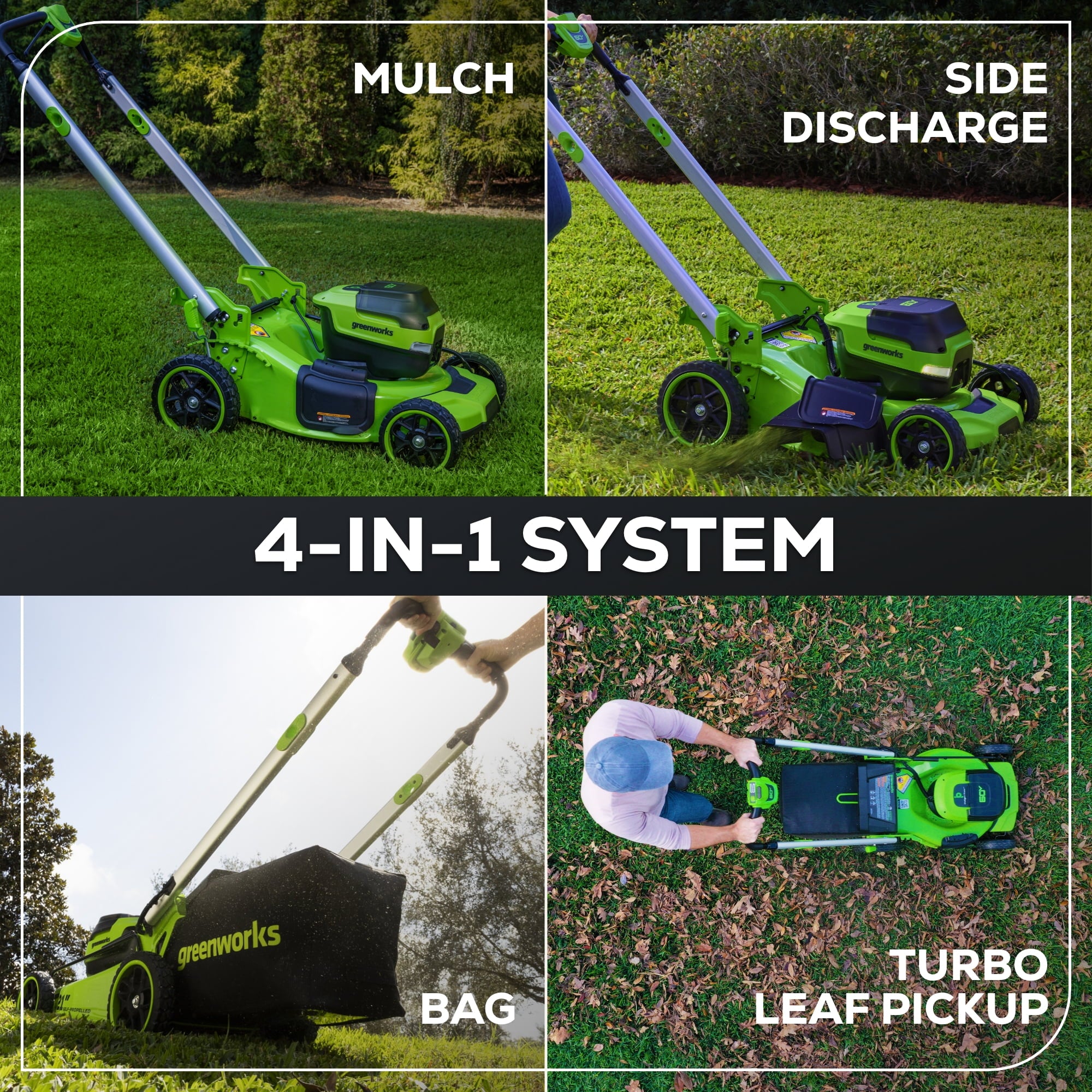 Greenworks 60V 21” Self-Propelled Lawn Mower with (2) 5.0 Ah Batteries & Rapid Charger 2546202