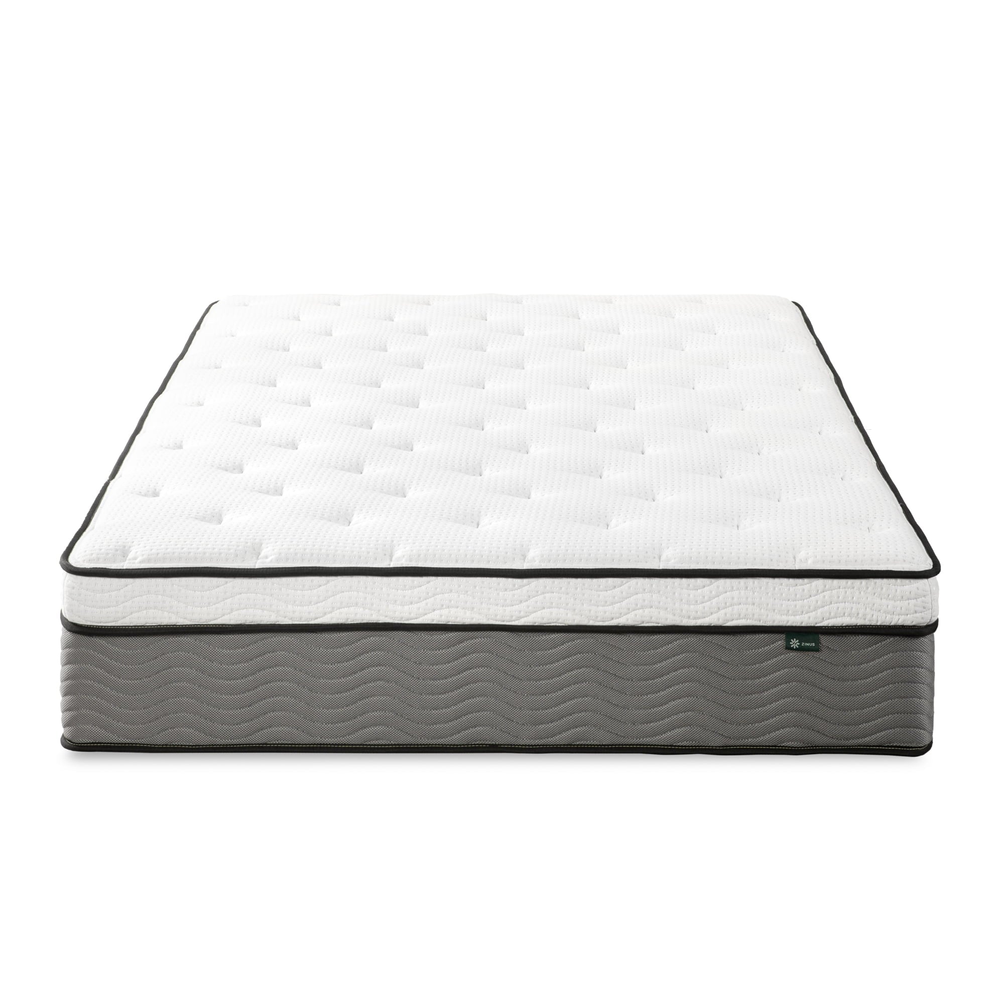 Zinus True Support 14 Full Euro Top Medium Hybrid Mattress with Comfort Foam and Pocket Springs