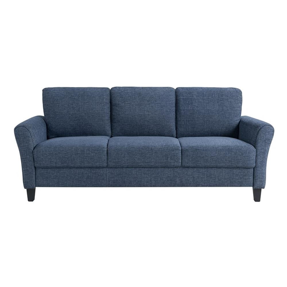 Lifestyle Solutions Alexa Sofa with Rolled Arms, Gray Fabric