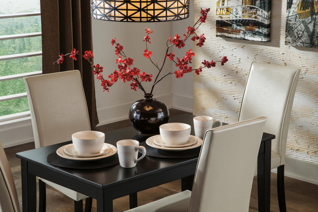Signature Design by Ashley Contemporary Kimonte Dining Table, Dark Brown