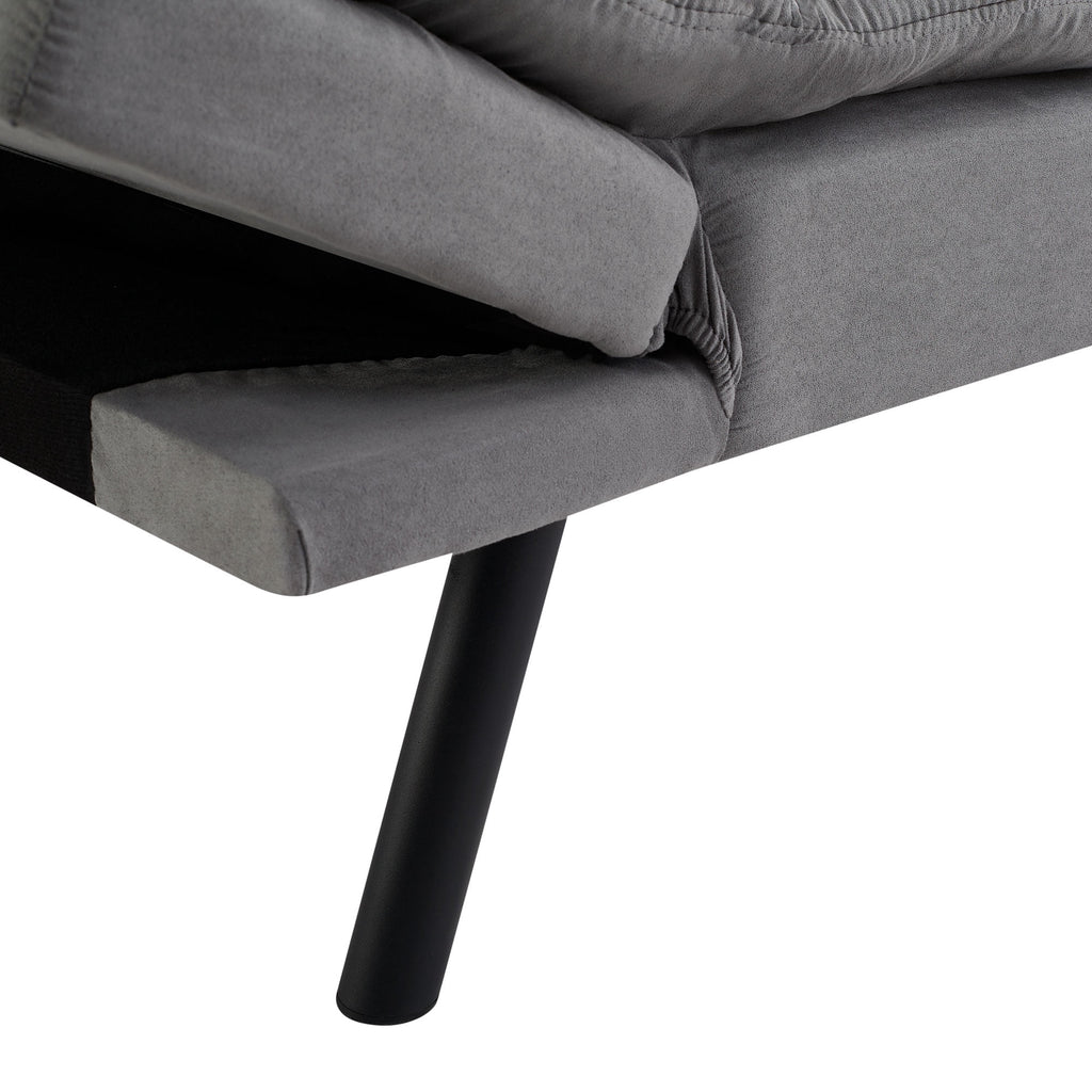 Mainstays 72 Memory Foam Futon Sofa Bed,Black