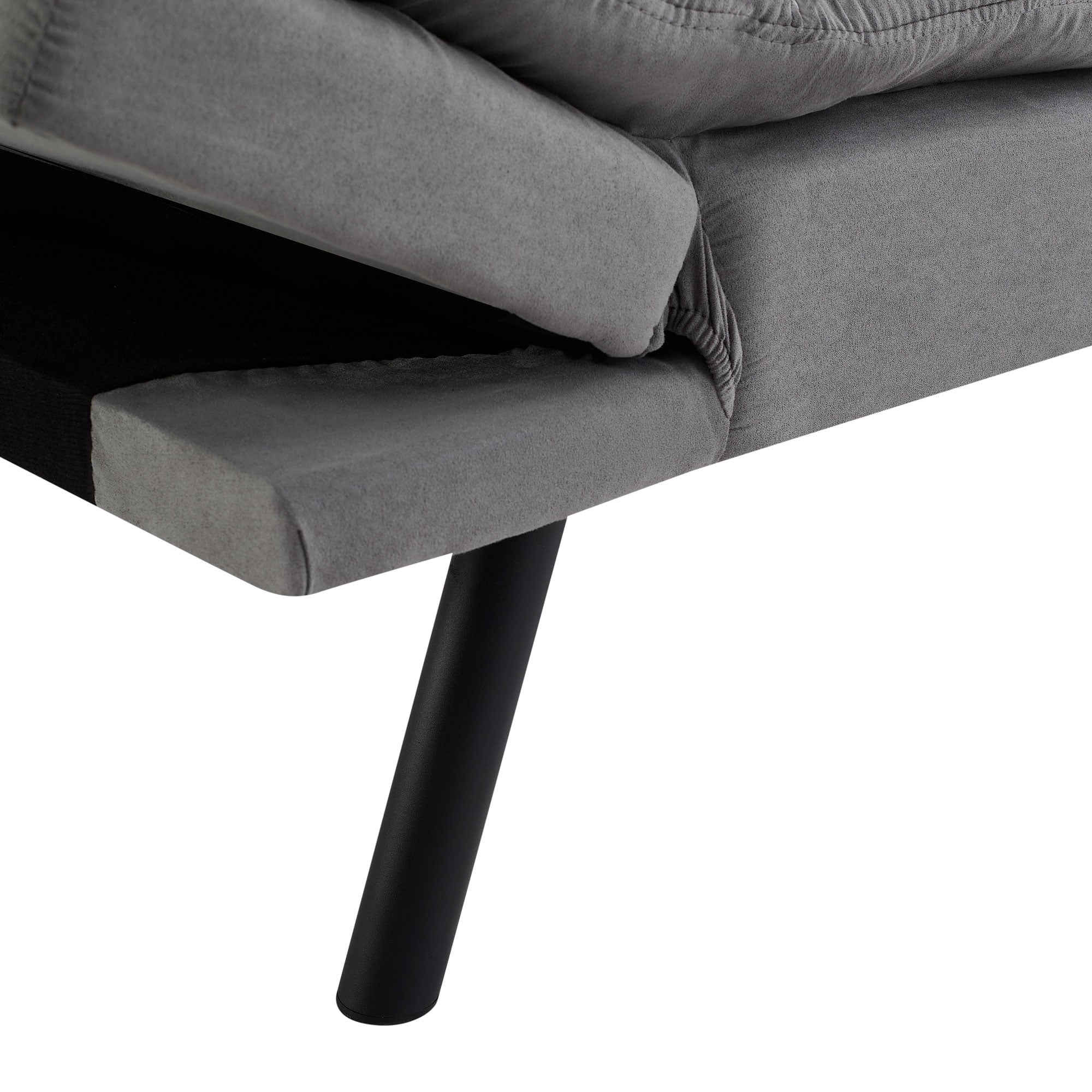 Mainstays 72 Memory Foam Futon Sofa Bed,Black