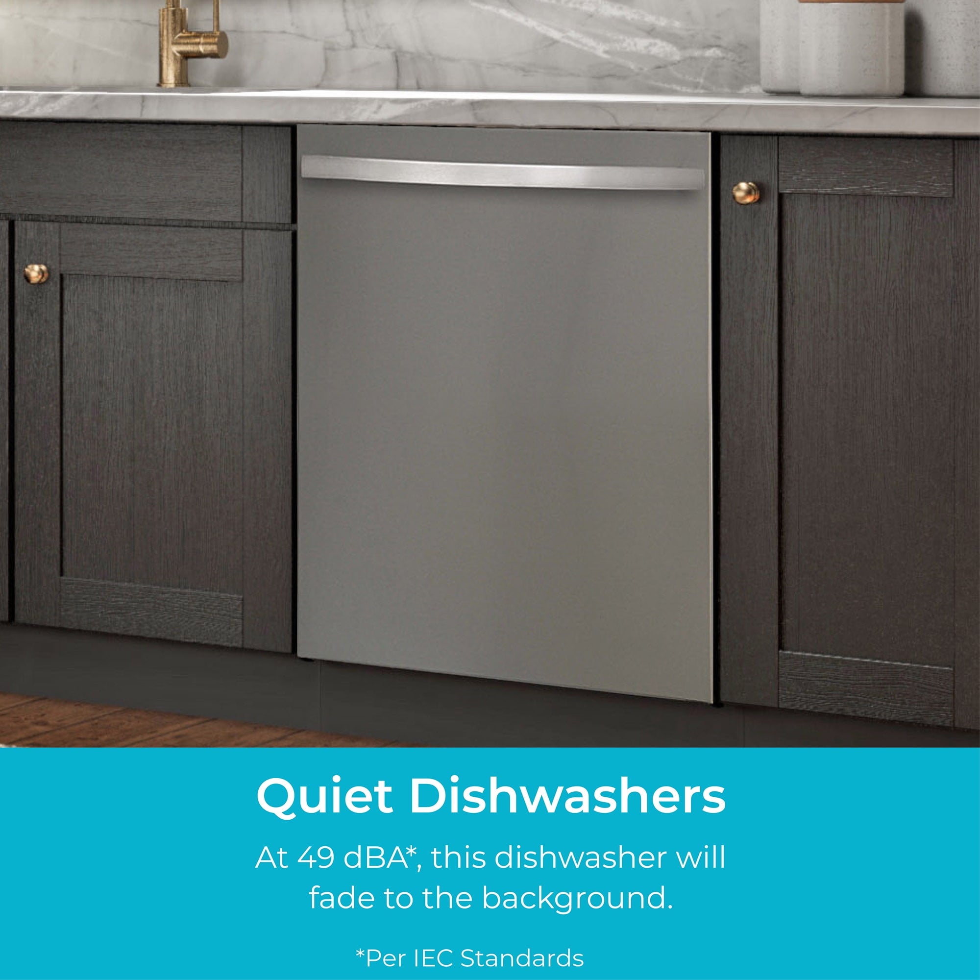 Kenmore 24” Built-In-Dishwasher w/ 3rd Rack & Turbo Dry with Bar Handle, Black