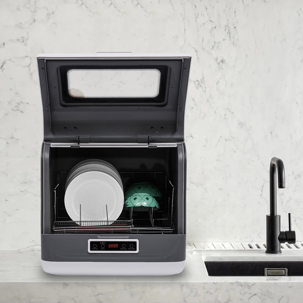 Countertop Dishwasher, Portable Countertop Dishwasher, Mini Dishwasher for Small Households, Apartments, Boats, and Campers/ RVS with Limited Space
