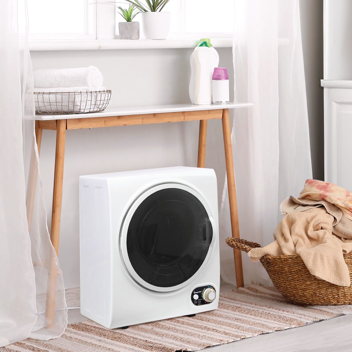 Magic Chef 2.6 cu ft Compact Electric Dryer, White