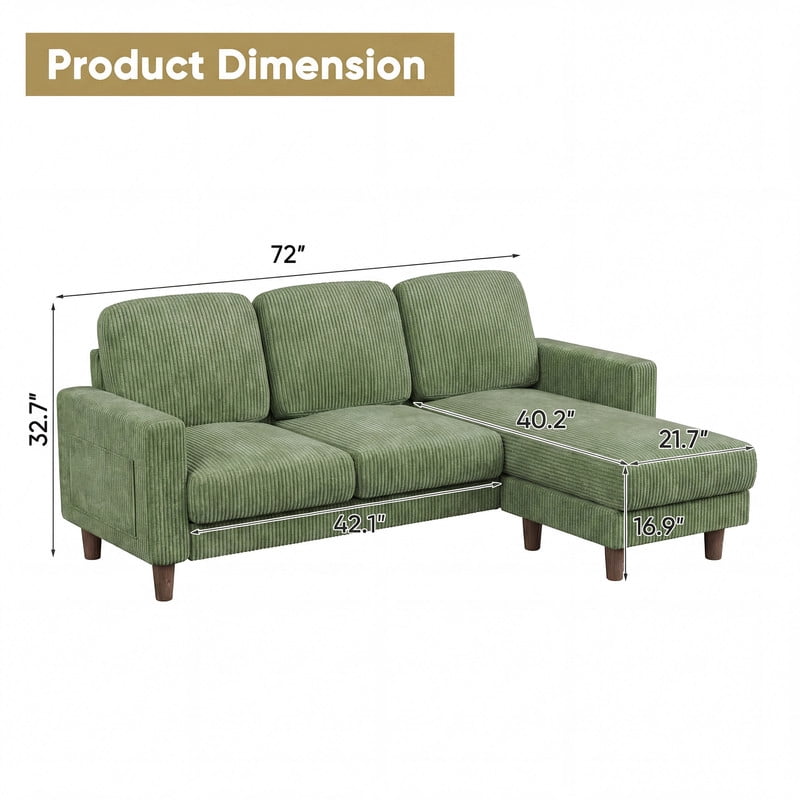 Homall Cloud Modular Sectional Sofa 3 Seat L-Shaped Cloud Oversized Sofa Couch for Living Room, Apartment and Small Space,Dark Gray