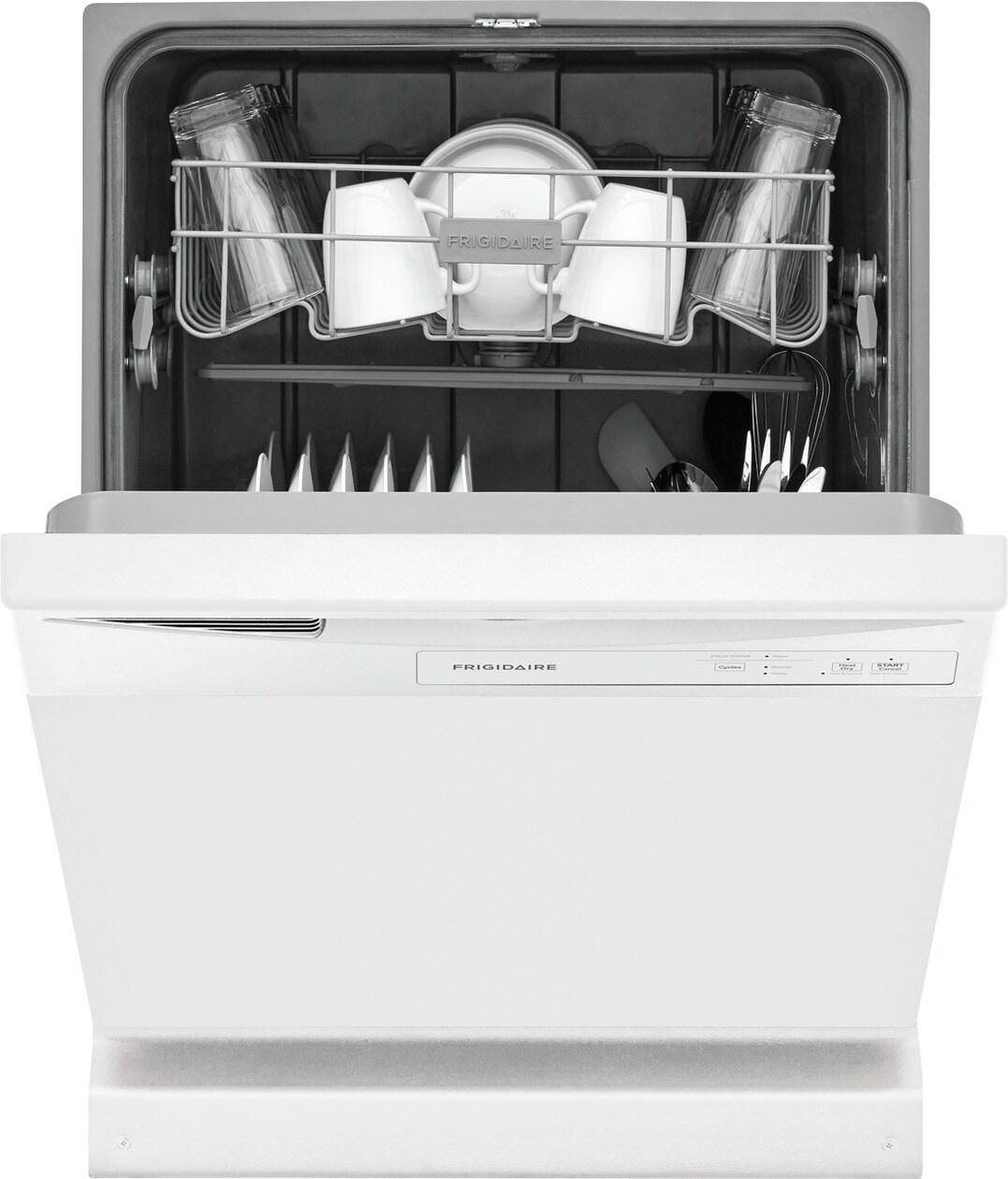Frigidaire FDPC4221AW 24 Built-In Dishwasher, Front Control, White