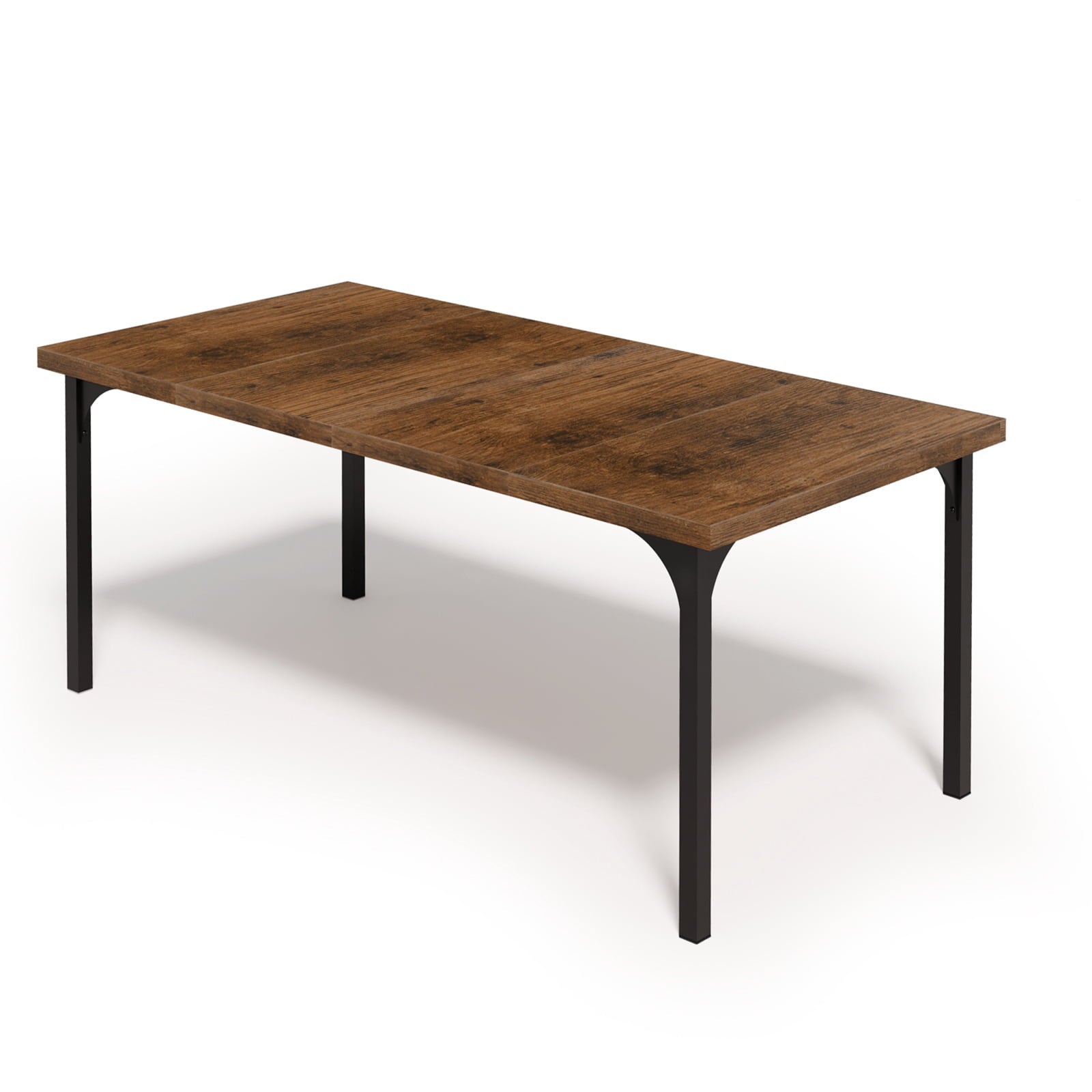 Ktaxon 70.8 Dining Table for 6~8, Farmhouse Kitchen Table Large Rectangle Dinner Table for Home, Dining Room, Kitchen, Brown