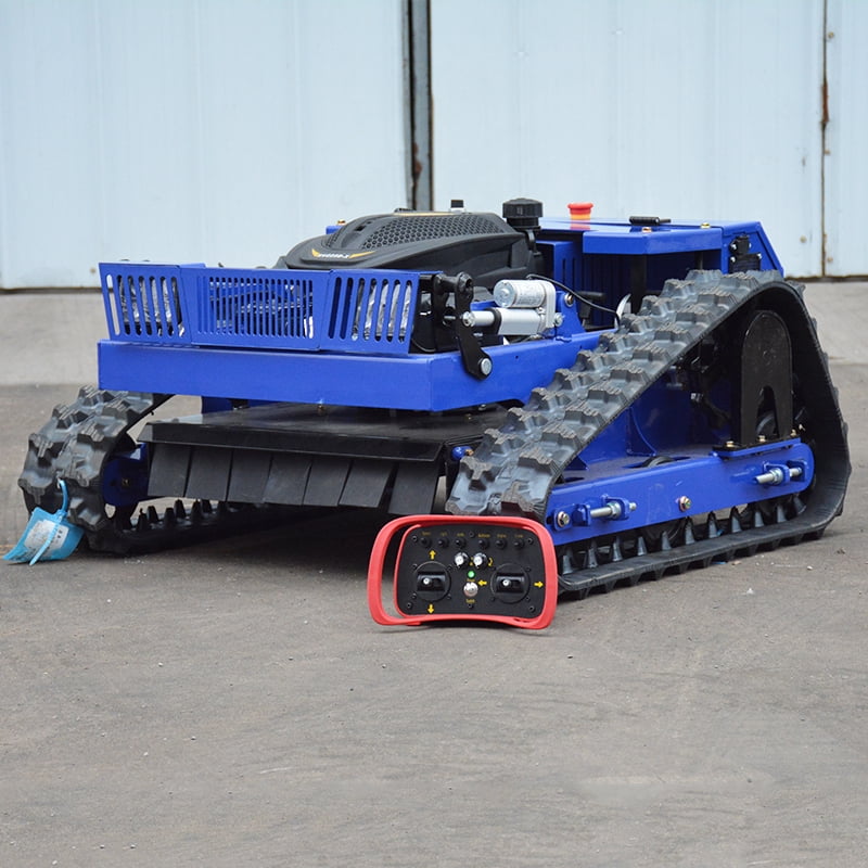 DeepKron Robotic Lawn Mower Gasoline Rato 225cc 9HP Remote Controlled Tracked Lawn Mower All-Terrain Robotor Mower Classic
