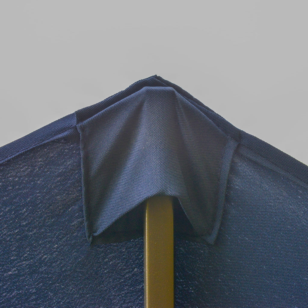 Outsunny Patio Umbrella 15' Steel Rectangular Outdoor Double Sided Market with base, Sun Protection & Easy Crank for Deck Pool Patio, Beige