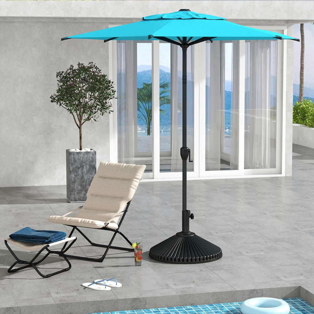 Abba Patio 11’ Vienna Offset Hanging Outdoor Cantilever Patio Umbrella, Beige