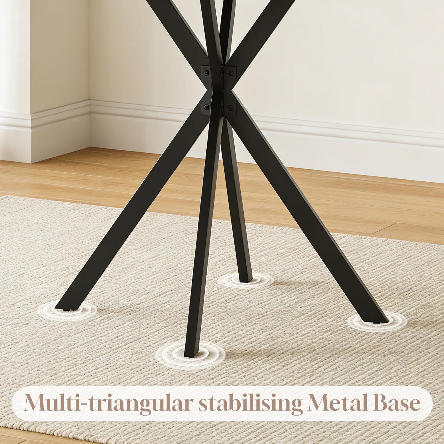 Small Round Dining Table for 2-4 People, 31.7 Modern Round Kitchen Table, Space-Saving Table for Living Dining Room, Coffee ,Apartment