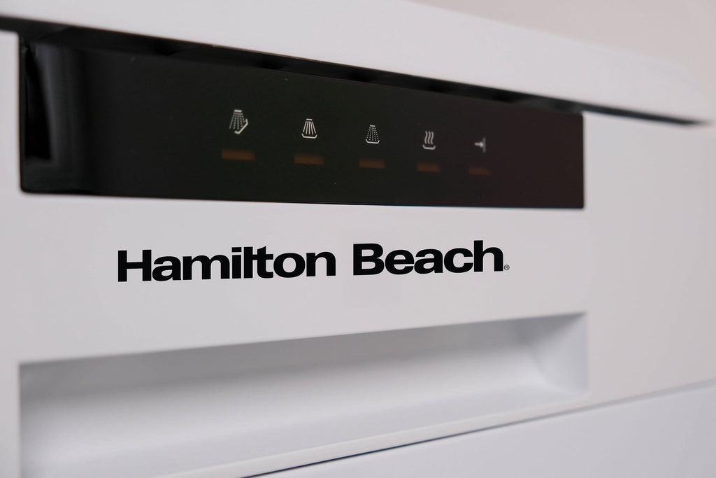 Hamilton Beach 18-Inch Portable Dishwasher with 8 Place Settings and 6 Wash Cycles, Stainless Steel Interior
