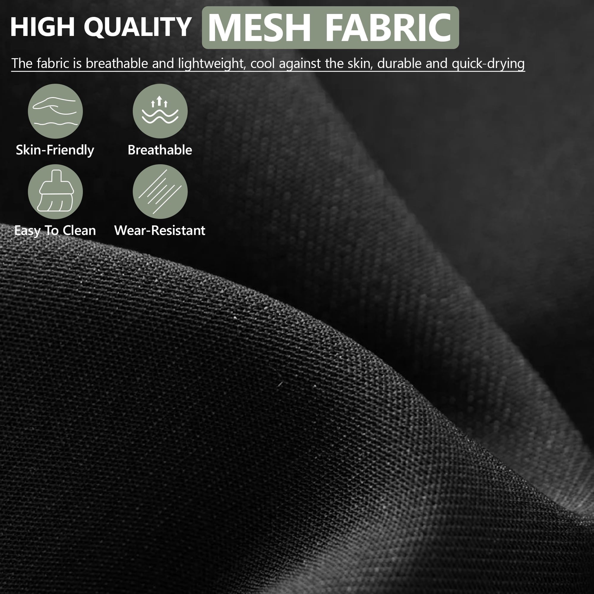 COOLHUT Ergonomic Mesh Office Chair with Footrest, Big and Tall Computer Desk Chair with Adjustable Lumbar Support, Headrest and Armrest, High Back Home Office Chair for Workspace, 300LBS, Black