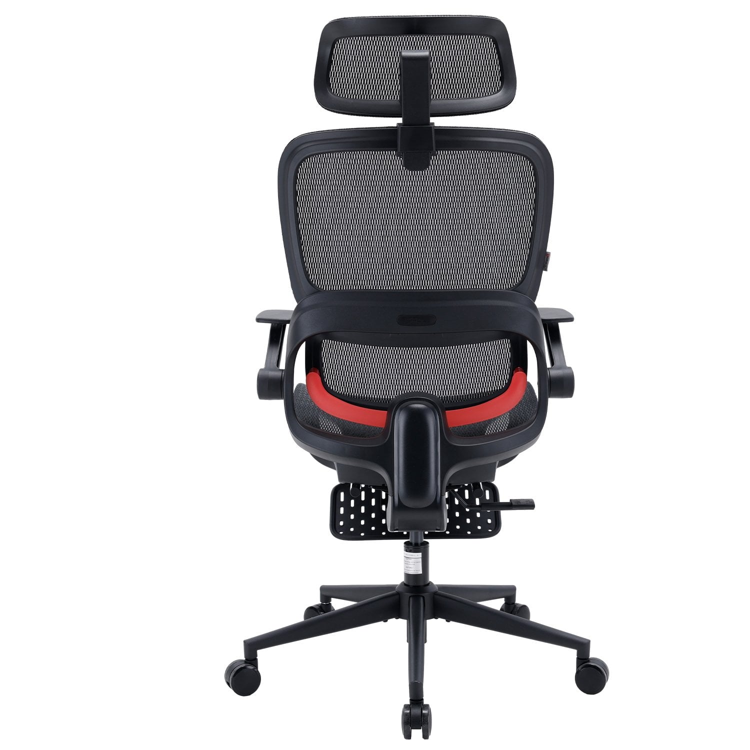 SIHOO B100 Ergonomic Office Chair with Footrest, Task Chair with Zoned Back Support, 2D Wide Headrest Study Chair for Teenager, High Back Executive Chair for Home Office, Black, 300lbs