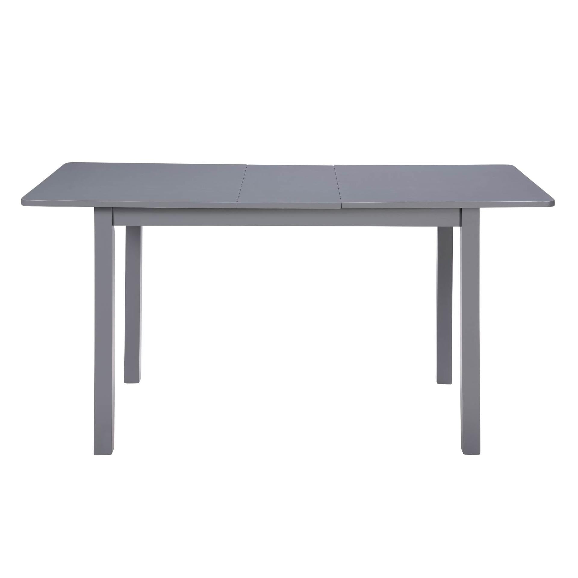 Lisonu 59 Extendable Dining Table, Modern Black Wooden Kitchen Table for 4-8 People, Space-Saving Expandable Table for Dining Room, Home Office & Small Living Spaces