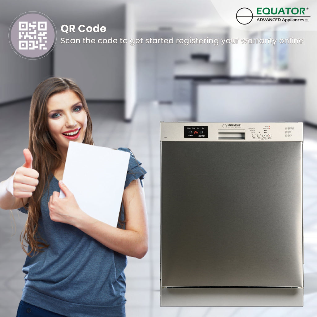 Equator Europe 24 Built in 14 place Dishwasher in White