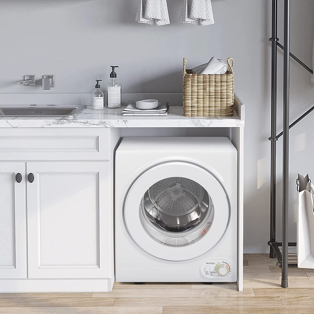 RovSun 110V White Stainless Steel Electric Tumble Dryer