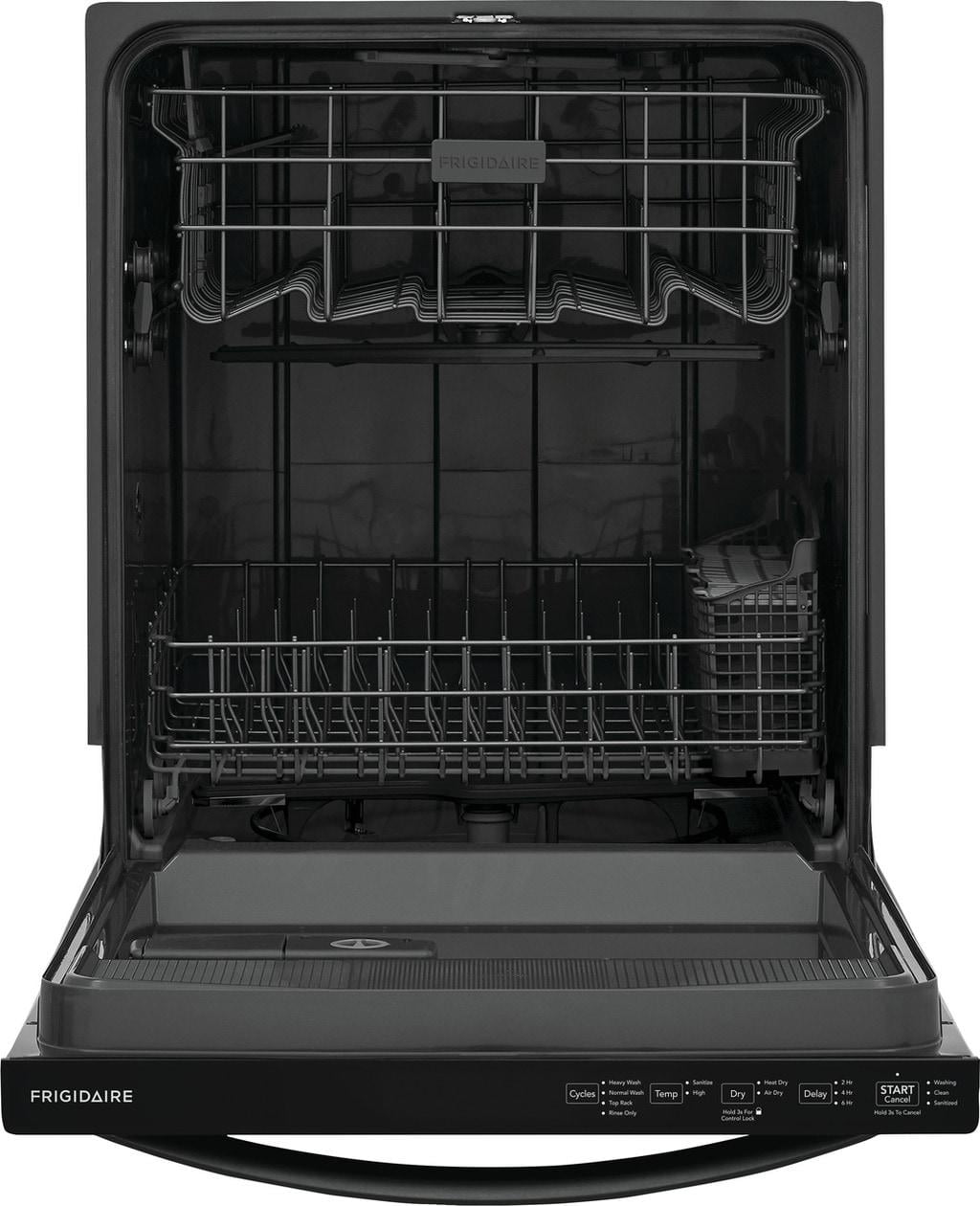 Frigidaire FDPH4316AD 24 Built-In Top Control Dishwasher, Top Control, Black Stainless Steel