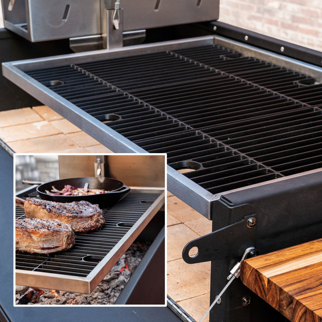 Backyard Discovery Argentine Santa Maria Wood Fire & Charcoal Steel BBQ Grill, Brasero
