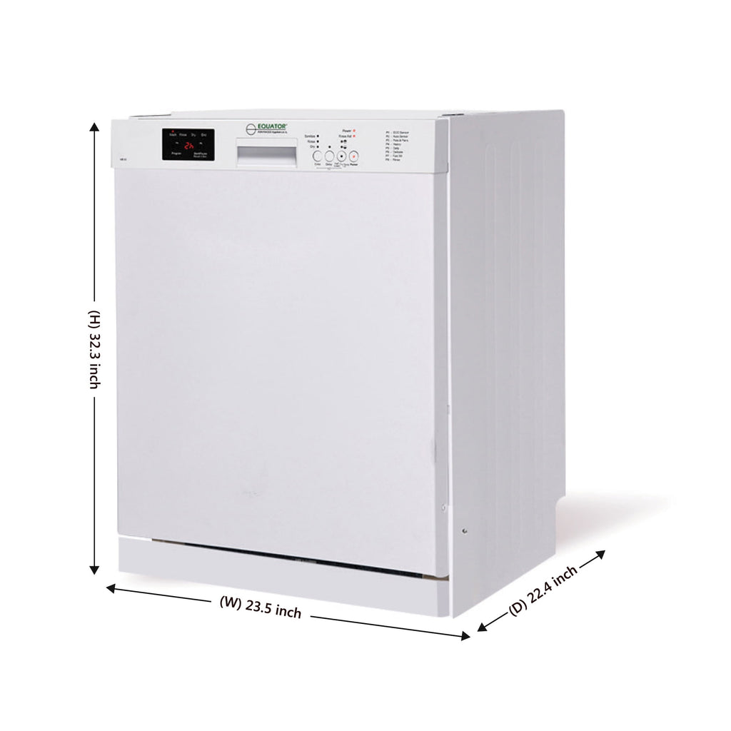 Equator Europe 24 Built in 14 place Dishwasher in White