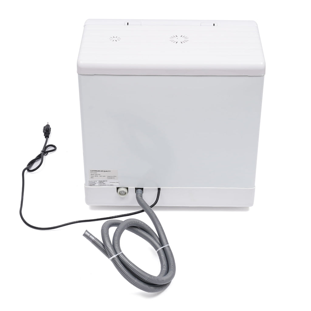 Loyalheartdy Portable Countertop Dishwasher, 110V 1200W Compact Table Top Dishwasher Built-in Water Tank with 3 Washing Programs 360 Degree Spraying Water 75°C Hot Air Drying for Apartments Dorms RV