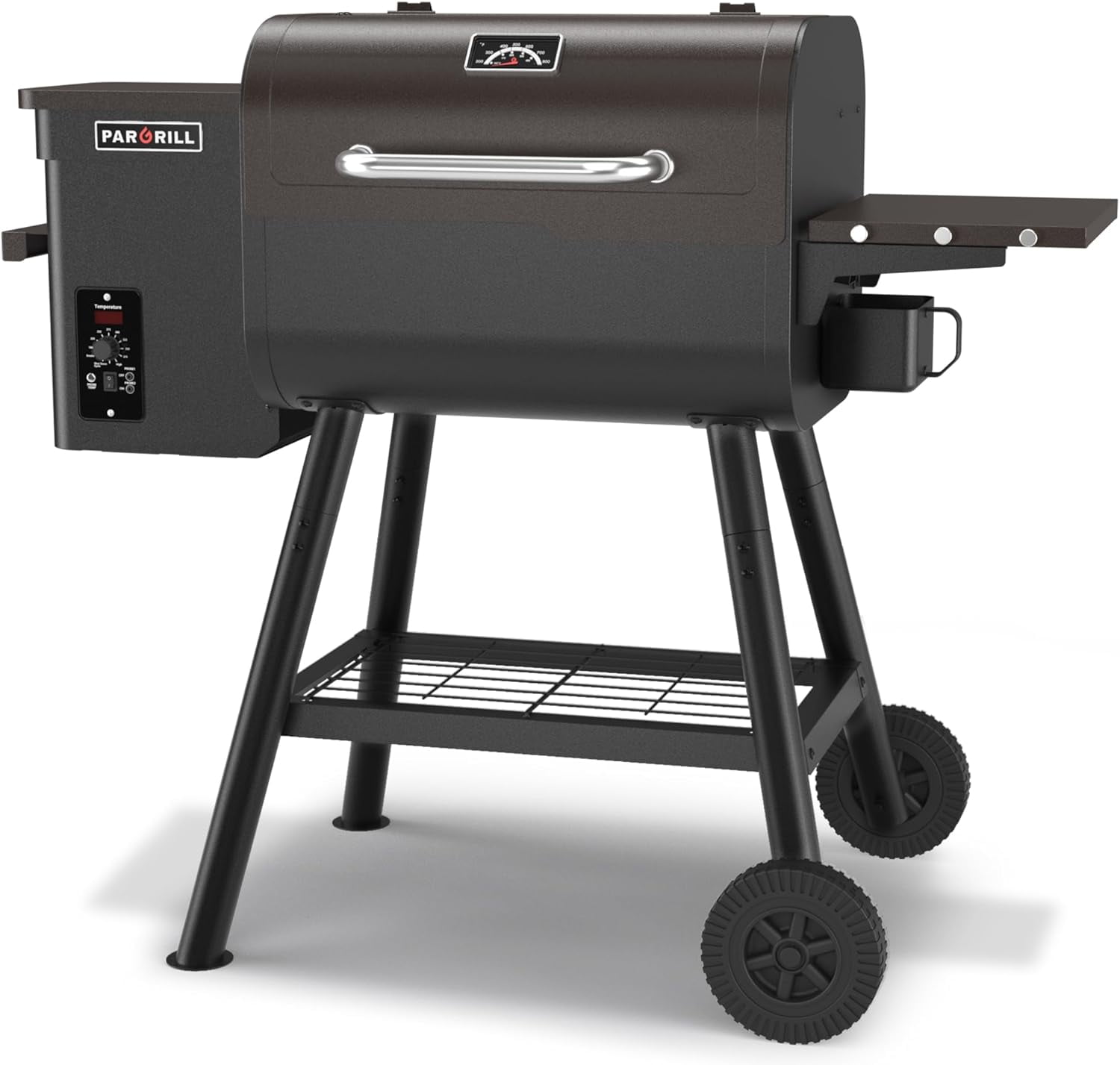 PARGRILL 467 sq.in Wood Pellet Grill & Smoker, BBQ Grill with Auto Temperature Control, for Outdoor Cooking, Patio and Backyard, Bronze Black