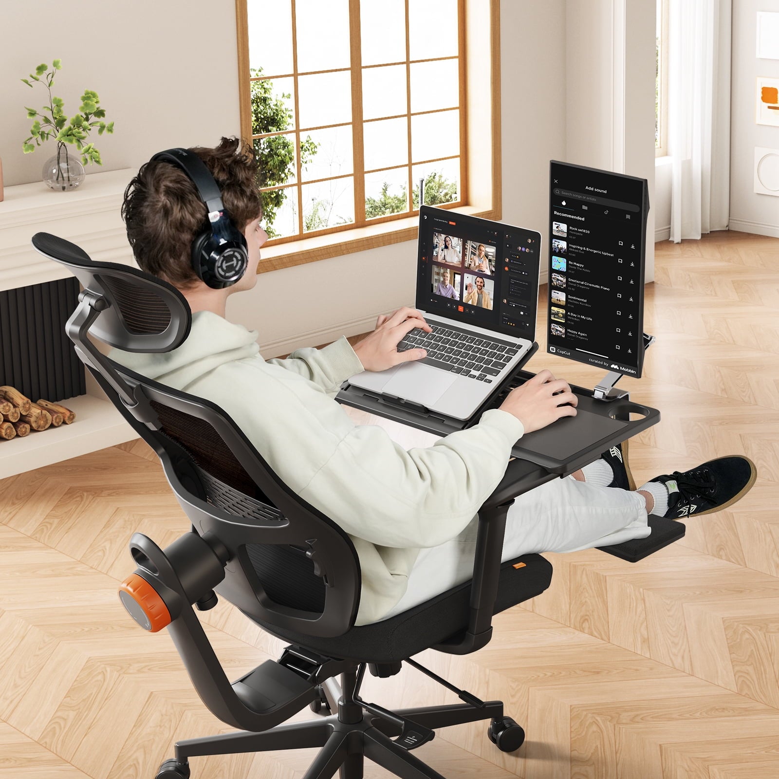 Newtral MagicH-BP Ergonomic Chair with Laptop Tray for Home Office & Gaming