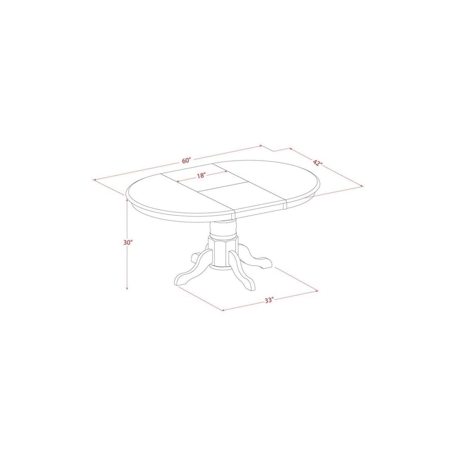 HomeStock 7 Pc Dining Set with A Kitchen Table and 6 Wood Seat Kitchen Chairs in Oak, Modern Dining Table Set for Dining Rooms