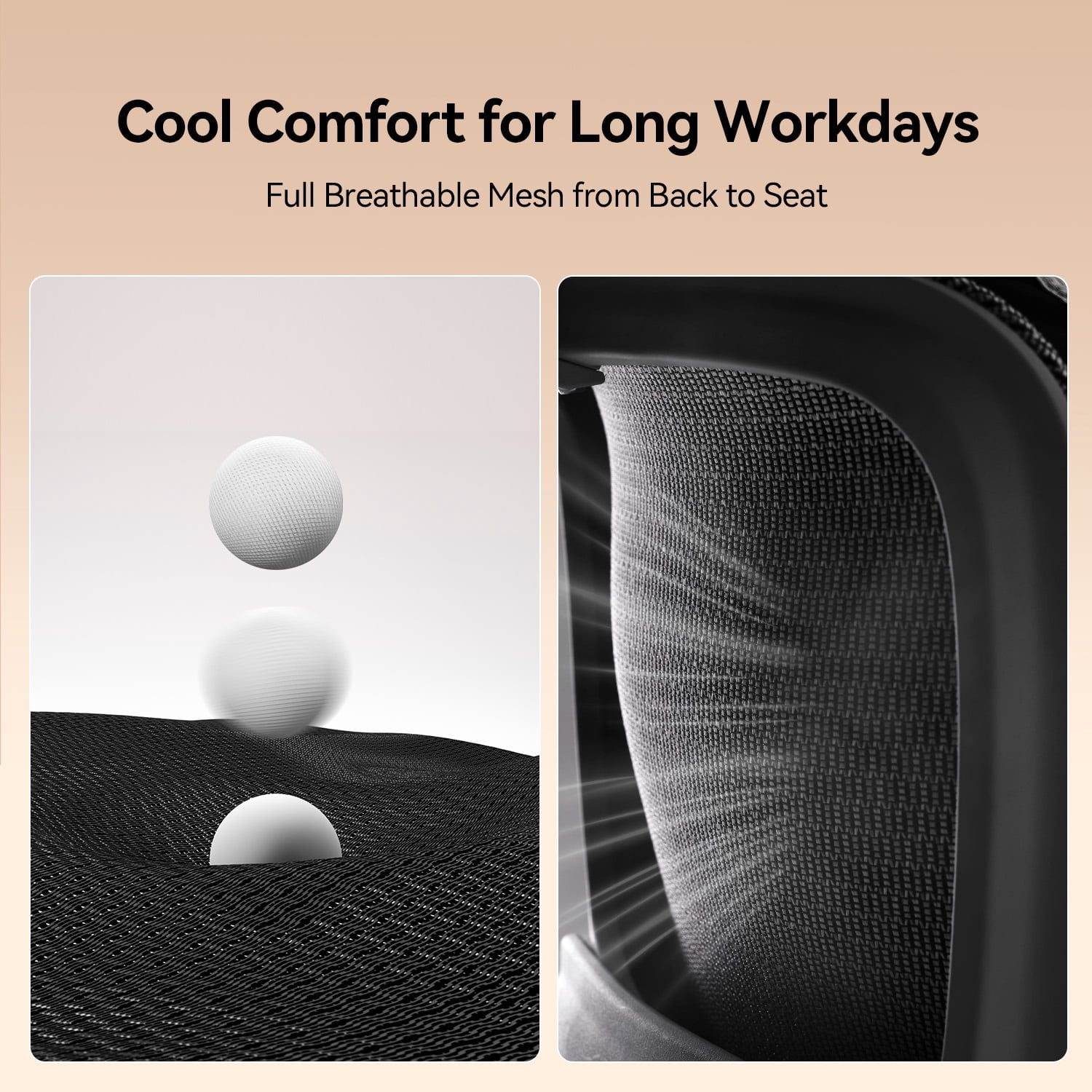 SIHOO B100 Ergonomic Office Chair, Task Chair with Zoned Back Support, 2D Wide Headrest Study Chair for Teenager, High Back Executive Chair for Home Office, White