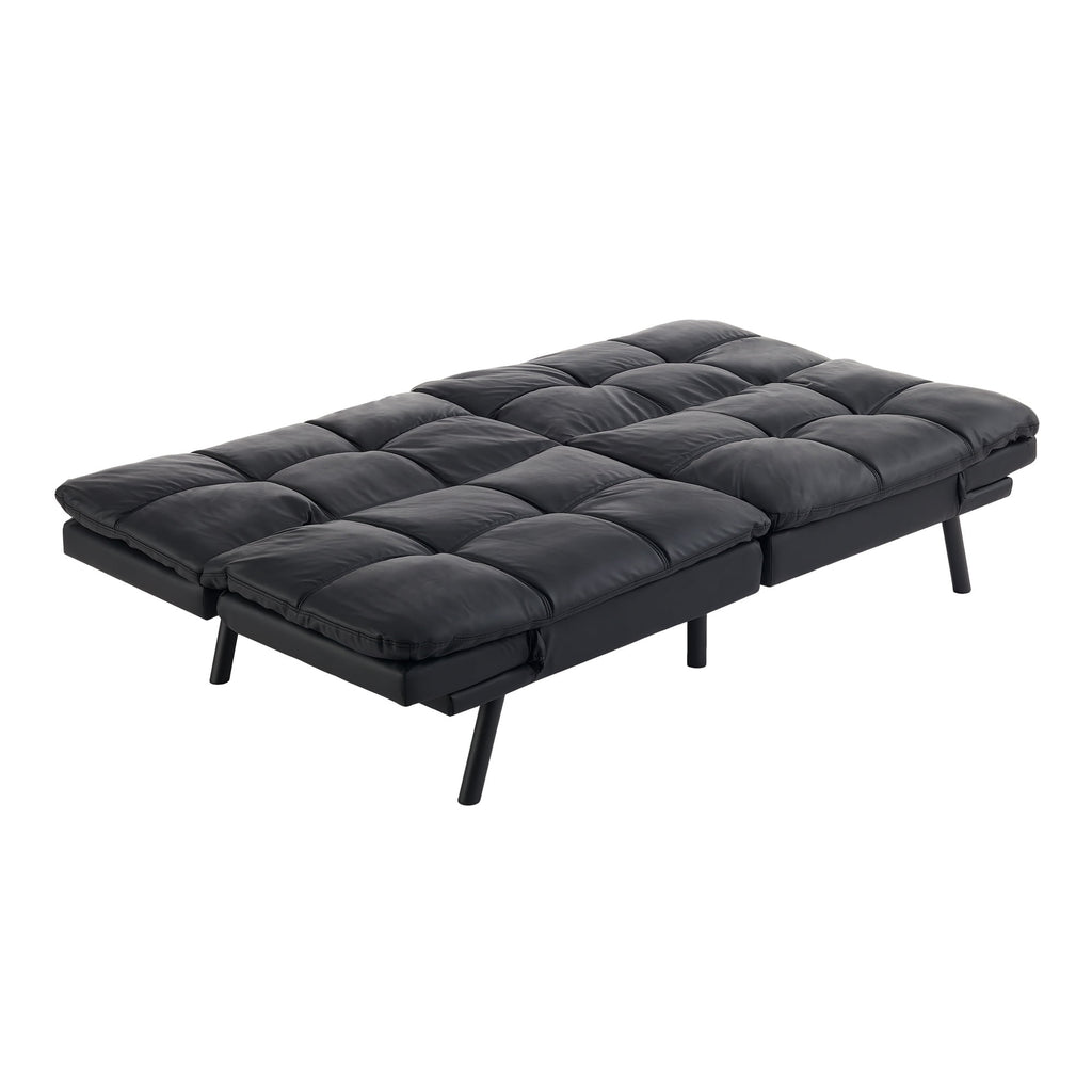 Mainstays 72 Memory Foam Futon Sofa Bed,Black