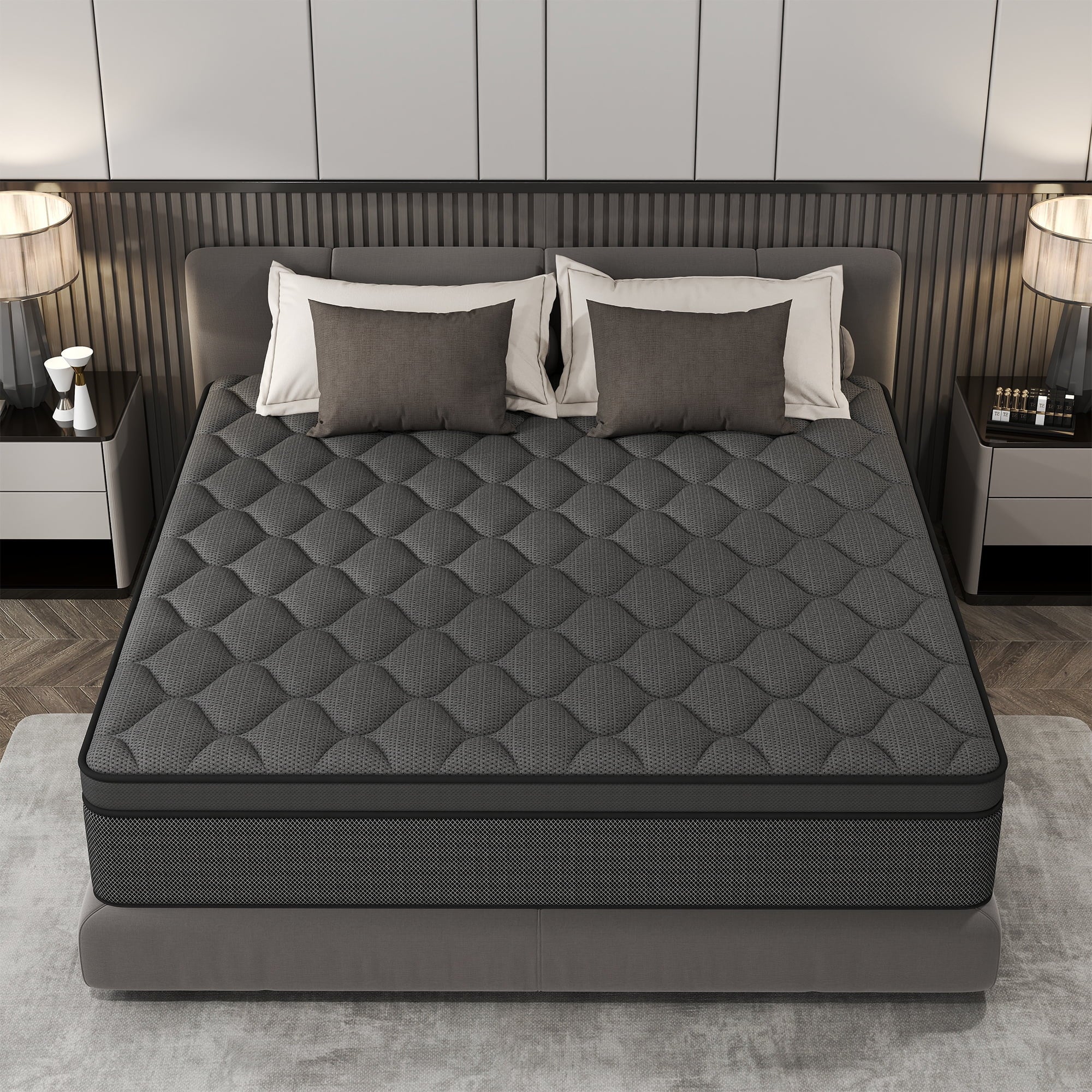 CICIMLU Full Mattress 12 inch Hybrid Gel Memory Foam & Pocket Innerspring, Pressure-Relief, Medium Firm Mattress