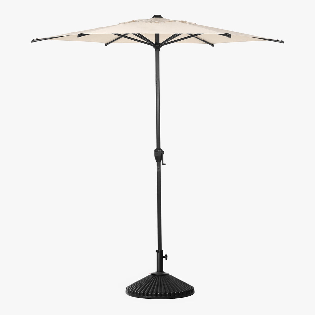 Abba Patio 11’ Vienna Offset Hanging Outdoor Cantilever Patio Umbrella, Beige