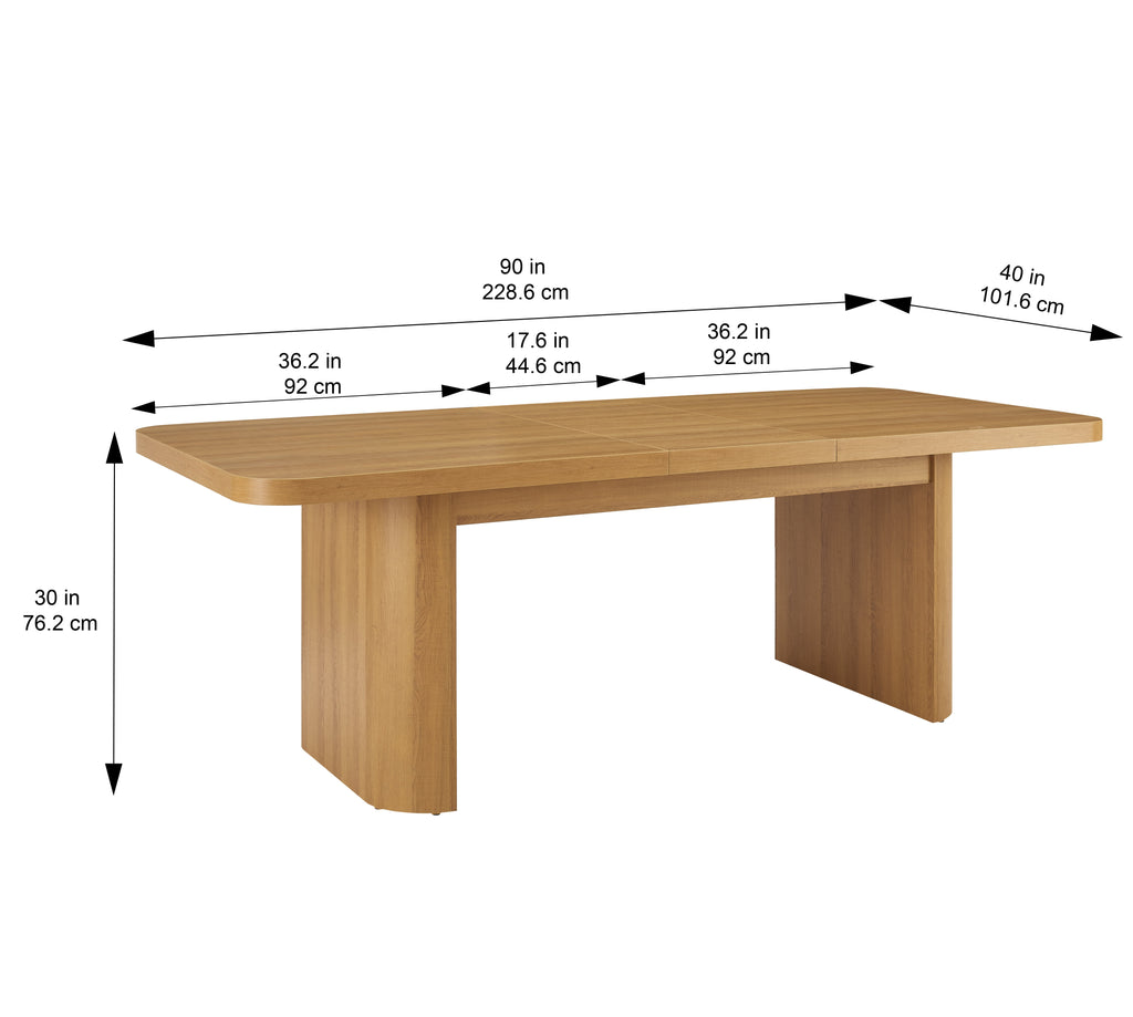 Better Homes & Gardens Juliet Extendable Dining Table, Light Honey