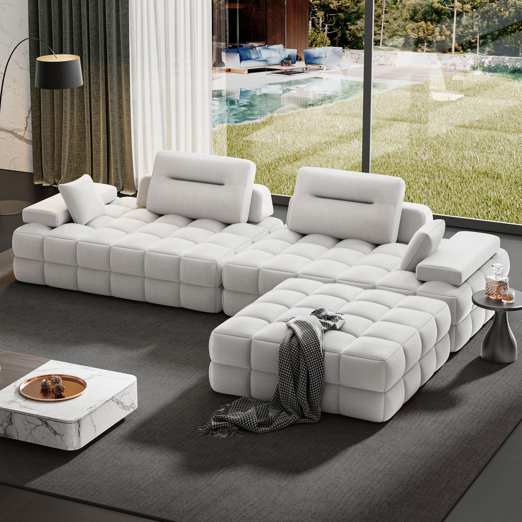 71 High Backrest Sofa for Small Spaces, Compressed Corduroy Couch with Deep Seating for Living Room, Bedroom, Dark Grey