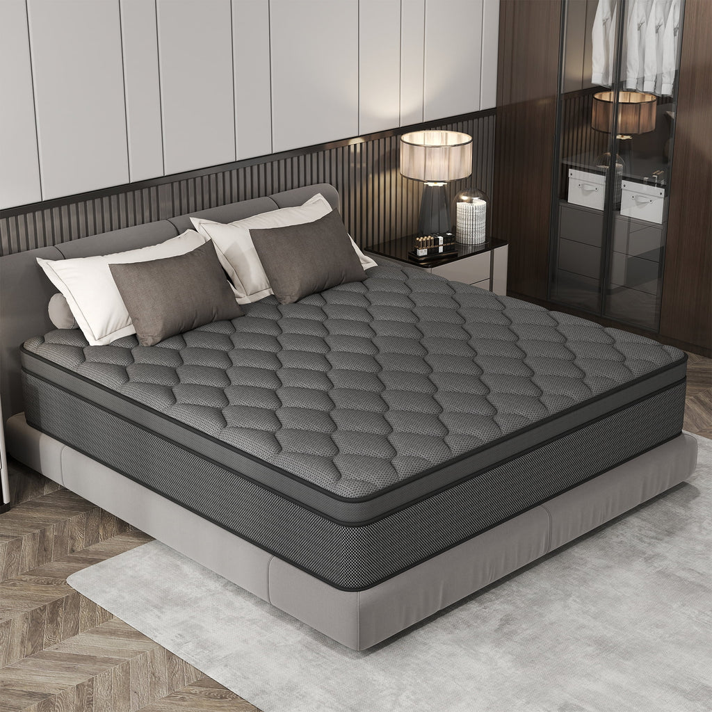 CICIMLU Full Mattress 12 inch Hybrid Gel Memory Foam & Pocket Innerspring, Pressure-Relief, Medium Firm Mattress