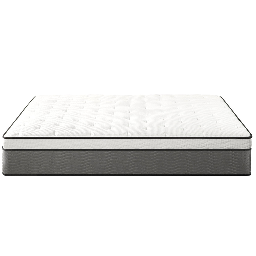Zinus True Support 14 Full Euro Top Medium Hybrid Mattress with Comfort Foam and Pocket Springs