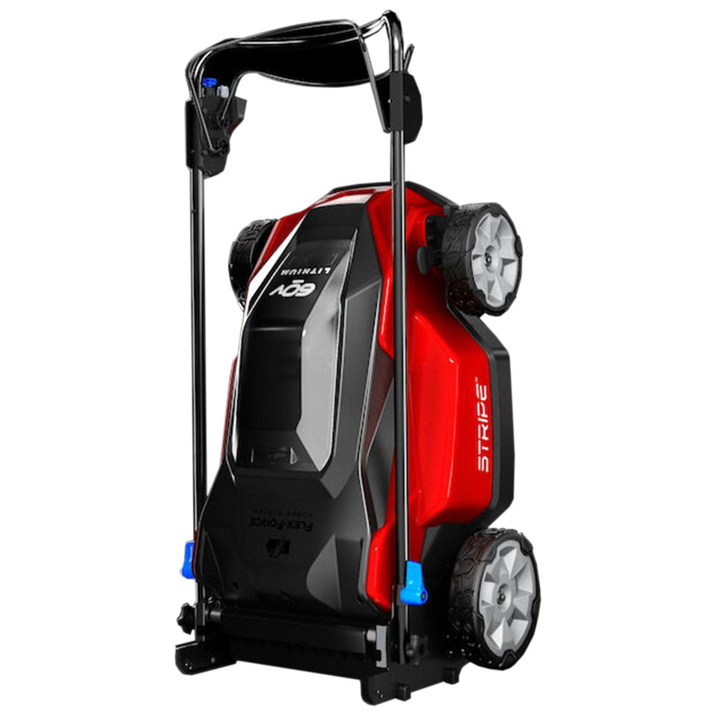 TORO Foldable 21-Inch Stripe Electric Self Propelled Lawn Mower 60-Volt