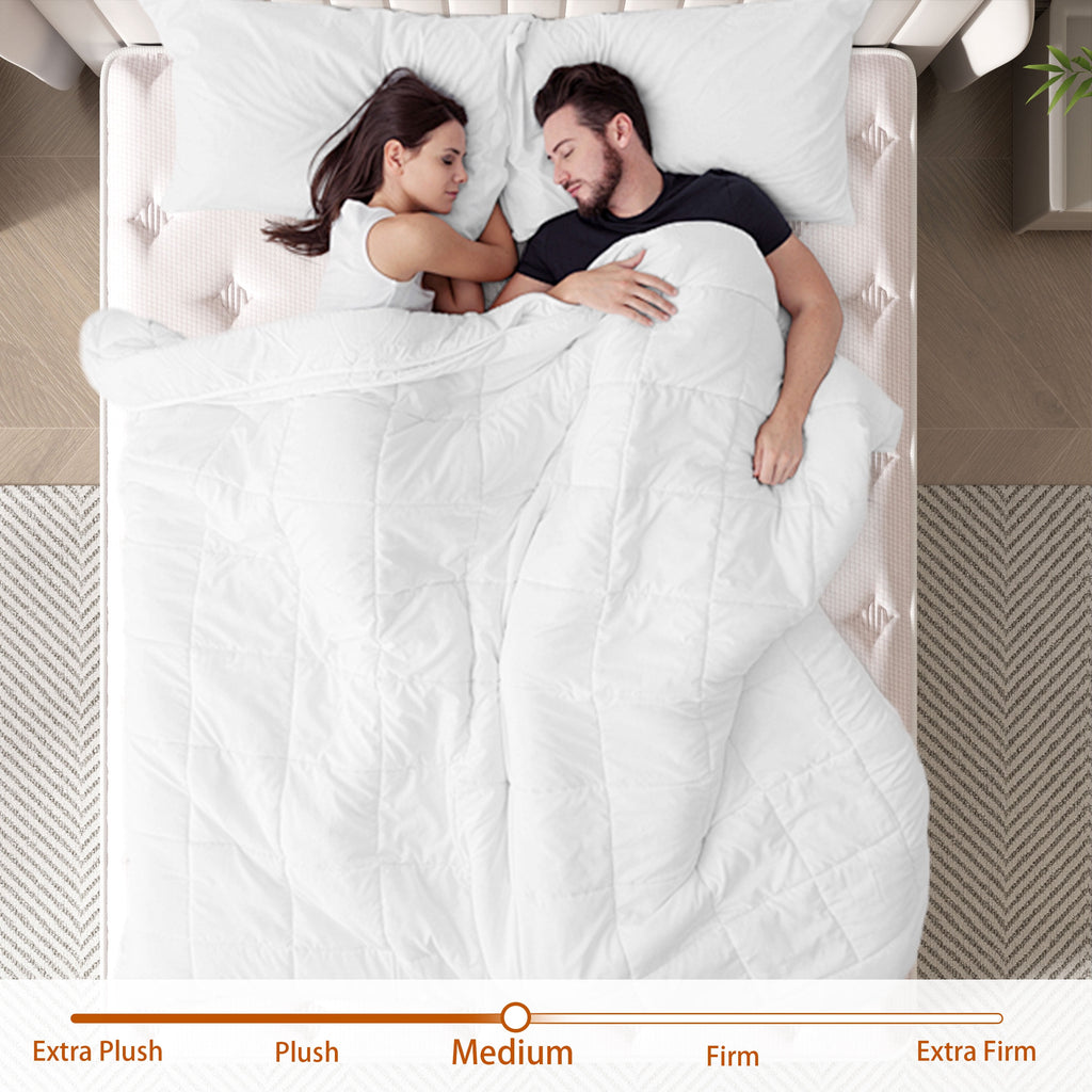 GUUKIN 12 inch Queen Mattress, Memory Foam & Spring Hybrid Medium Comfort Queen Size in a Box,Adult