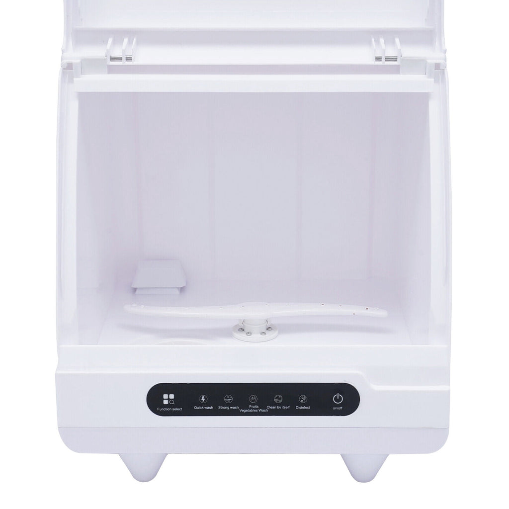 Mkyiongou Compact Countertop Dishwasher with Full Panel Control, 50 dB