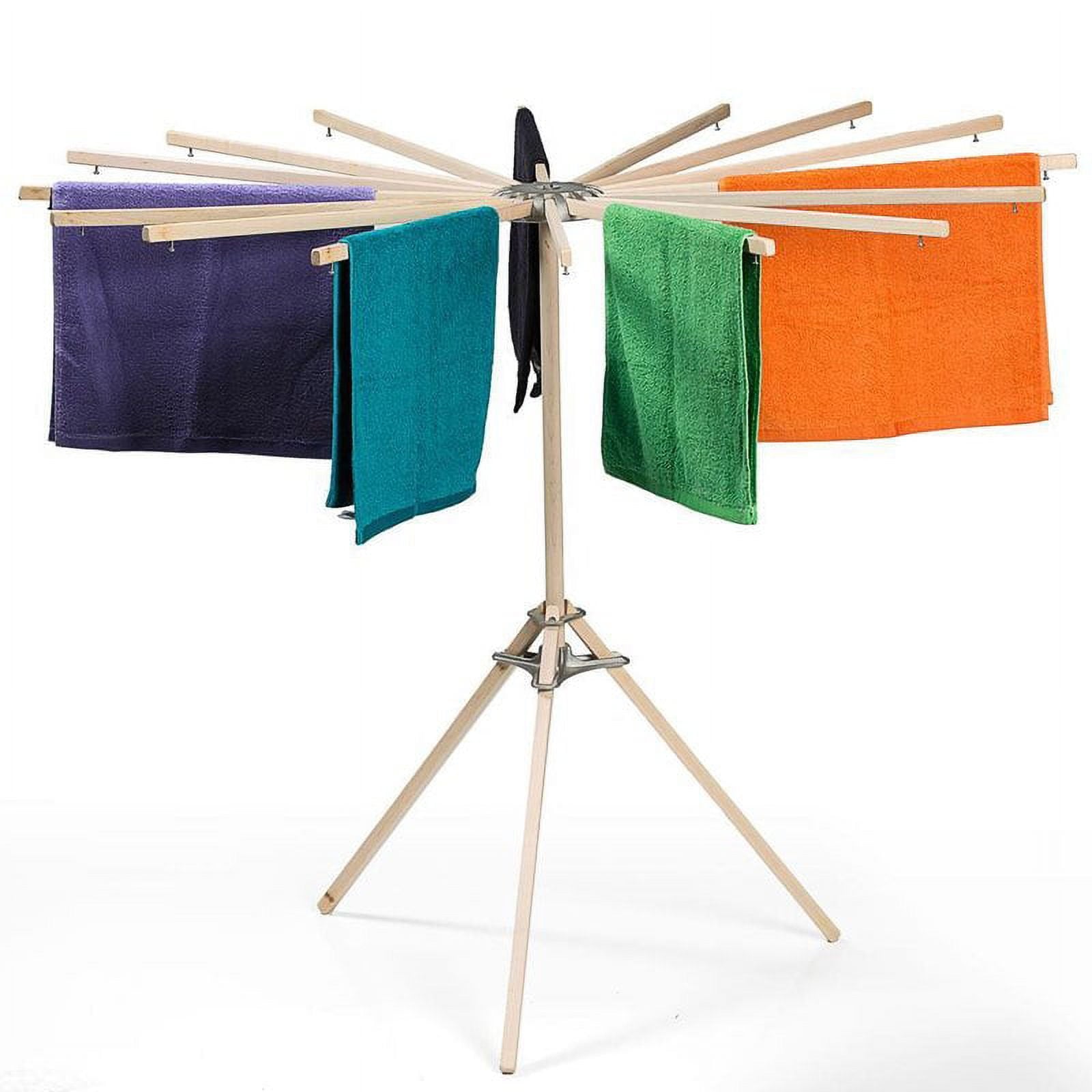 16-Arm Collapsible Floor Clothes Dryer
