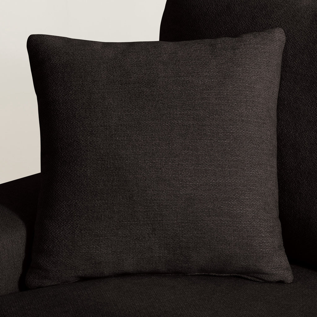Poshby 88.58''W 3 Seater Sofa Couch with Chenille, Modern Square Arm for Living Room, Light Gray