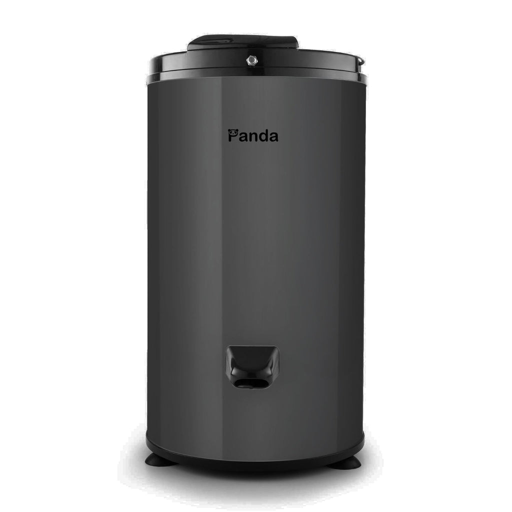 Panda 22lbs Portable Spin Dryer, Stainless Steel Drum, 3200RPM Spin Speed, Gravity Drain, Dark Gray