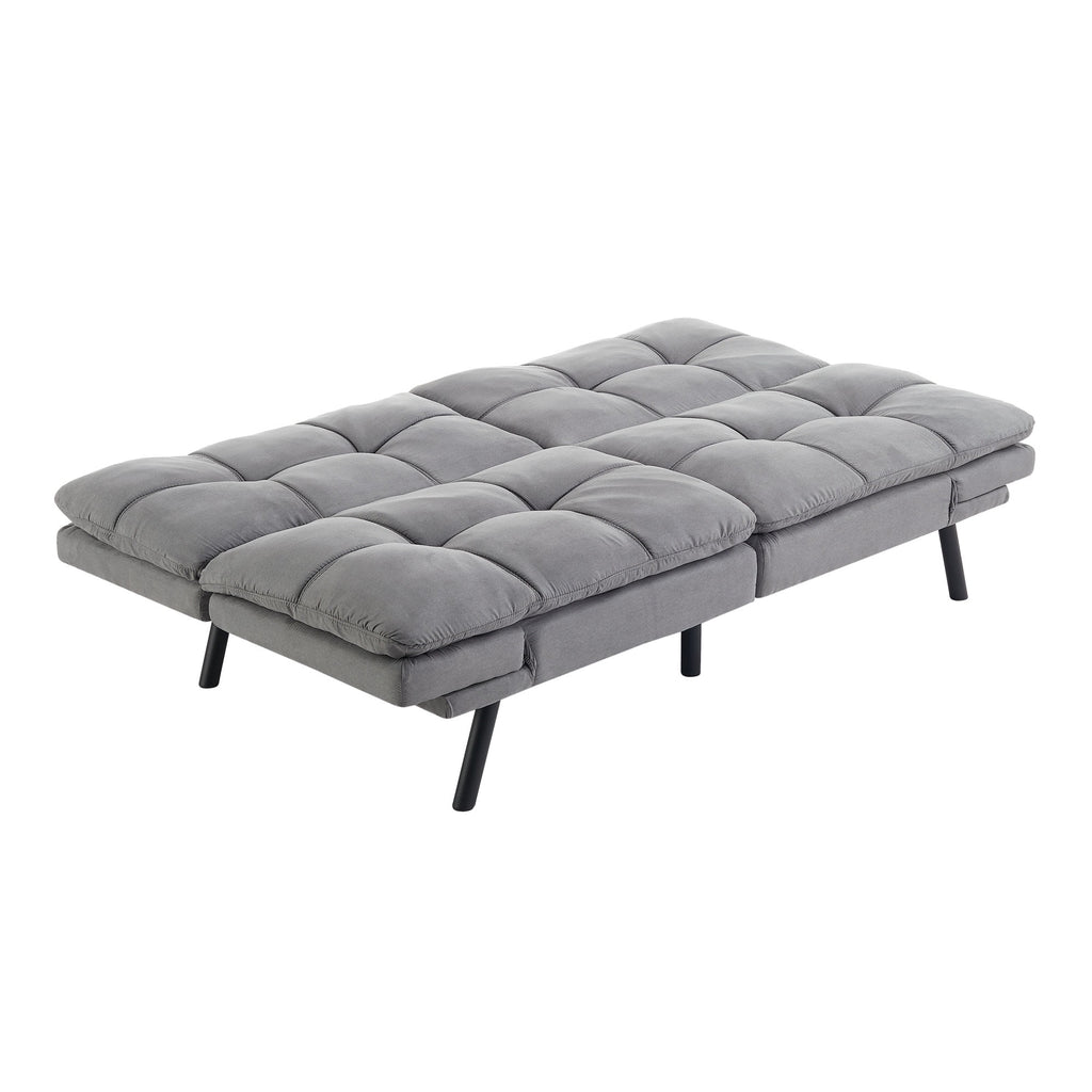 Mainstays 72 Memory Foam Futon Sofa Bed,Black