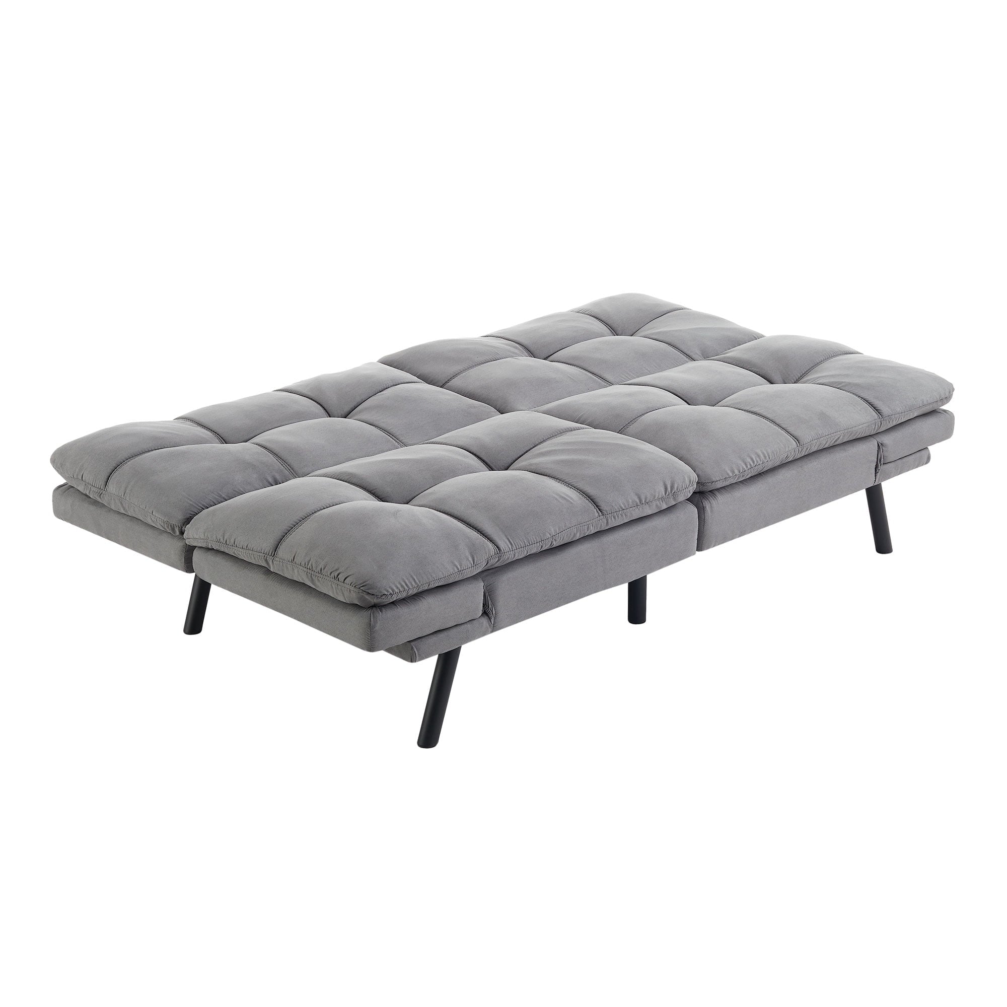 Mainstays 72 Memory Foam Futon Sofa Bed,Black