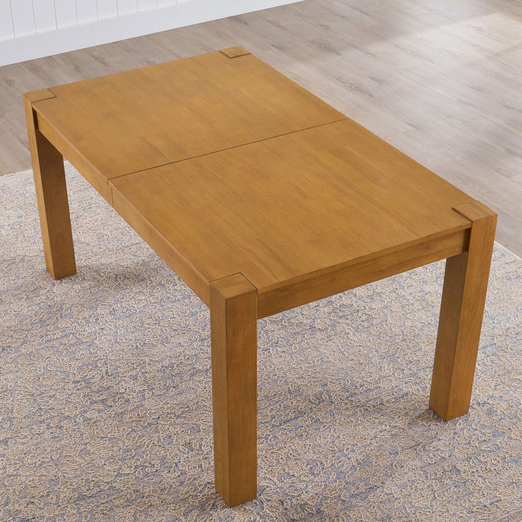 Better Homes & Gardens Bryant Solid Wood Extendable Dining Table, Walnut Finish
